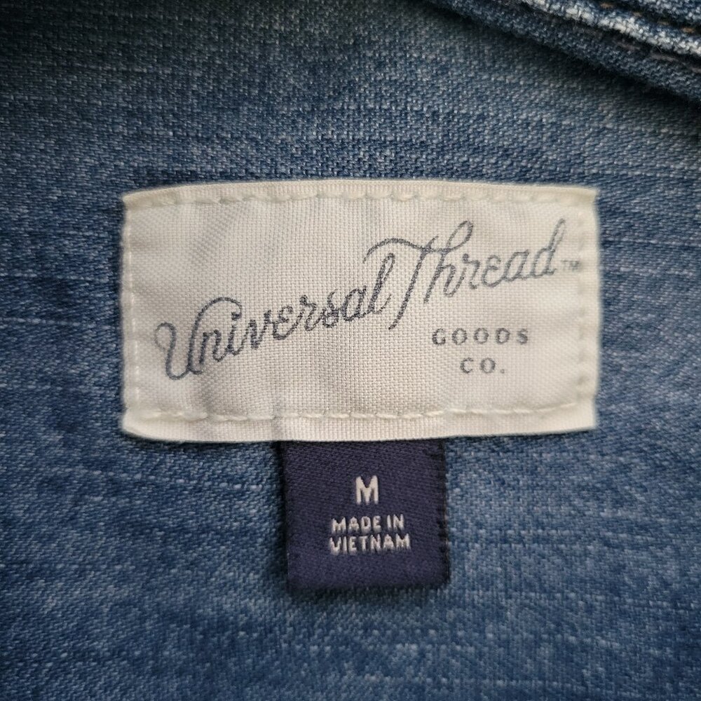 Universal Thread Long Sleeve Button Down Denim Sh… - image 8